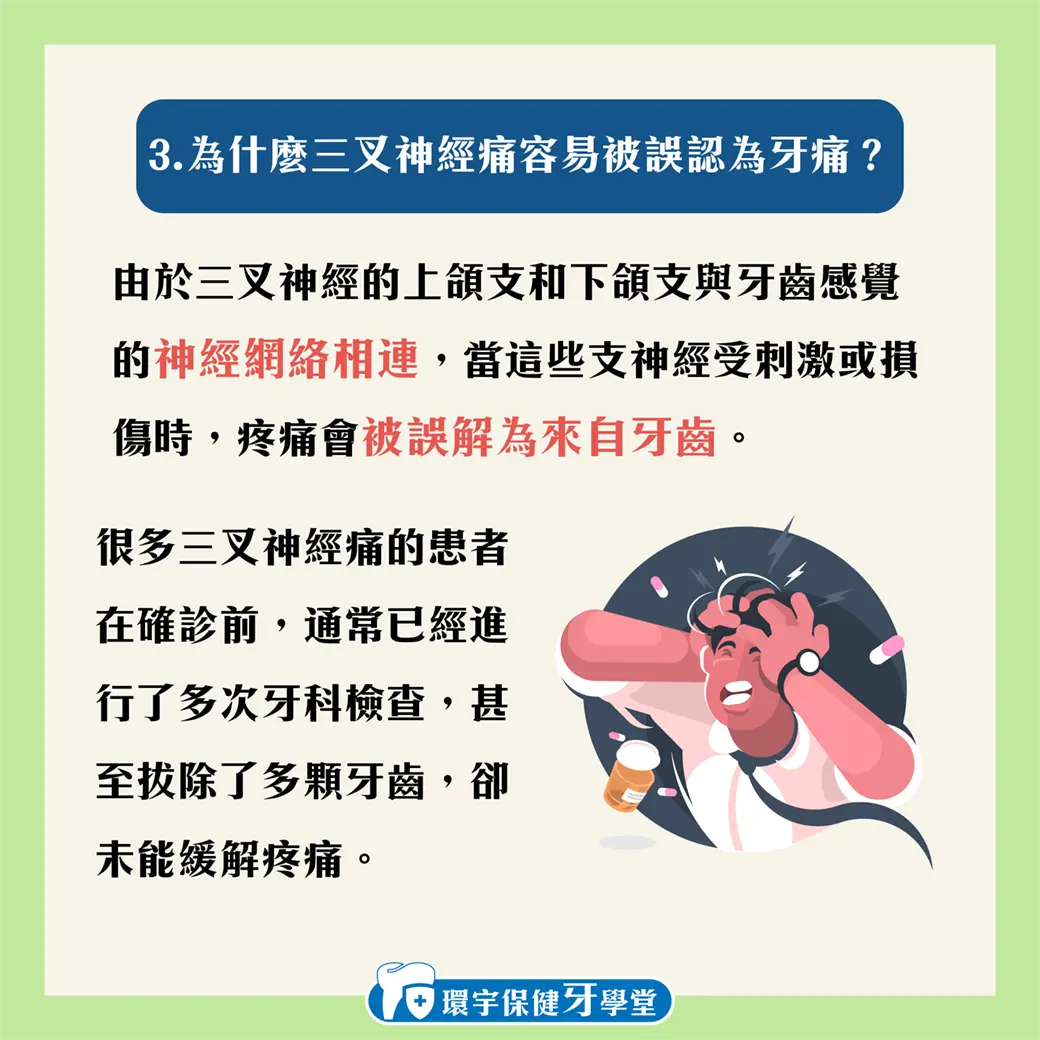 三叉神經痛與牙痛的關係 三叉神經痛與牙痛的關係