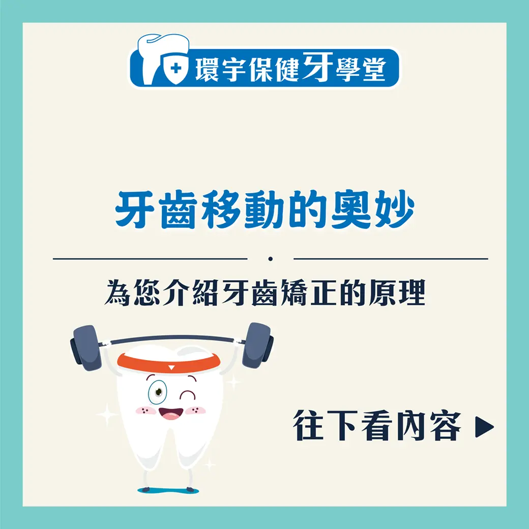 環宇保健牙學堂 - 矯正時，牙齒是怎麼移動的？